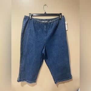 Croft & Barrow Blue Cropped Pants